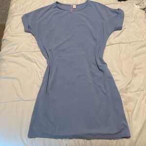 Francesca's Alya Blue T-Shirt Dress size small #bluedress